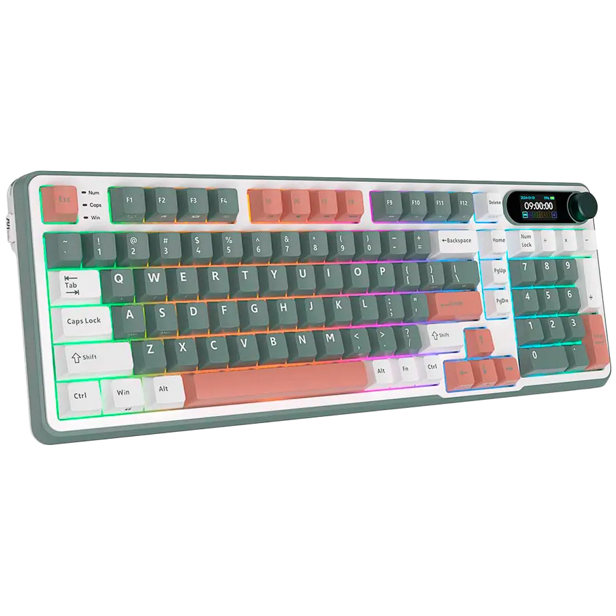 ROYAL KLUDGE RK-S98 Camping Green Gaming Keyboard Beige switch thumbnail 3
