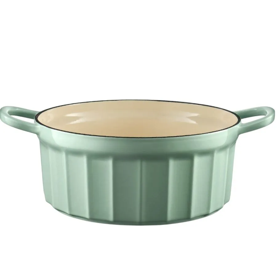 BUYDEEM Emaliowane naczynie żeliwne 2,9L, CP521, Cozy Greenish thumbnail 2