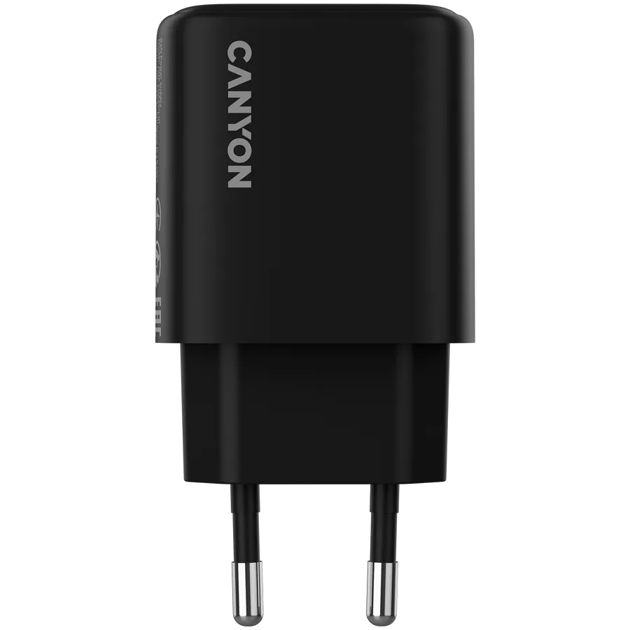 CANYON Ładowarka sieciowa OnCharge 250 25W 1xPD EU Czarna thumbnail 2