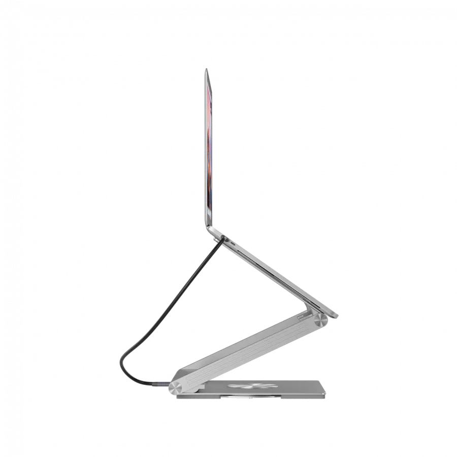 CANYON Podstawka pod laptop z hubem HDMI 2xUSB RJ45 PD srebrna thumbnail 3