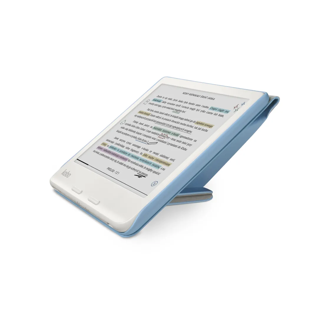 Etui do czytnika ebook Kobo Libra Colour case ochronny z klapką błękitny thumbnail 3