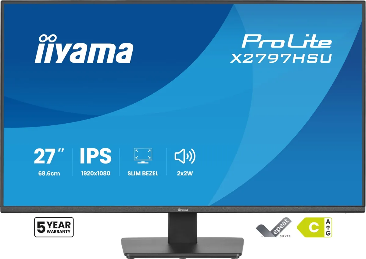 MONITOR IIYAMA LED 27" X2797HSU-B1 120Hz thumbnail 2