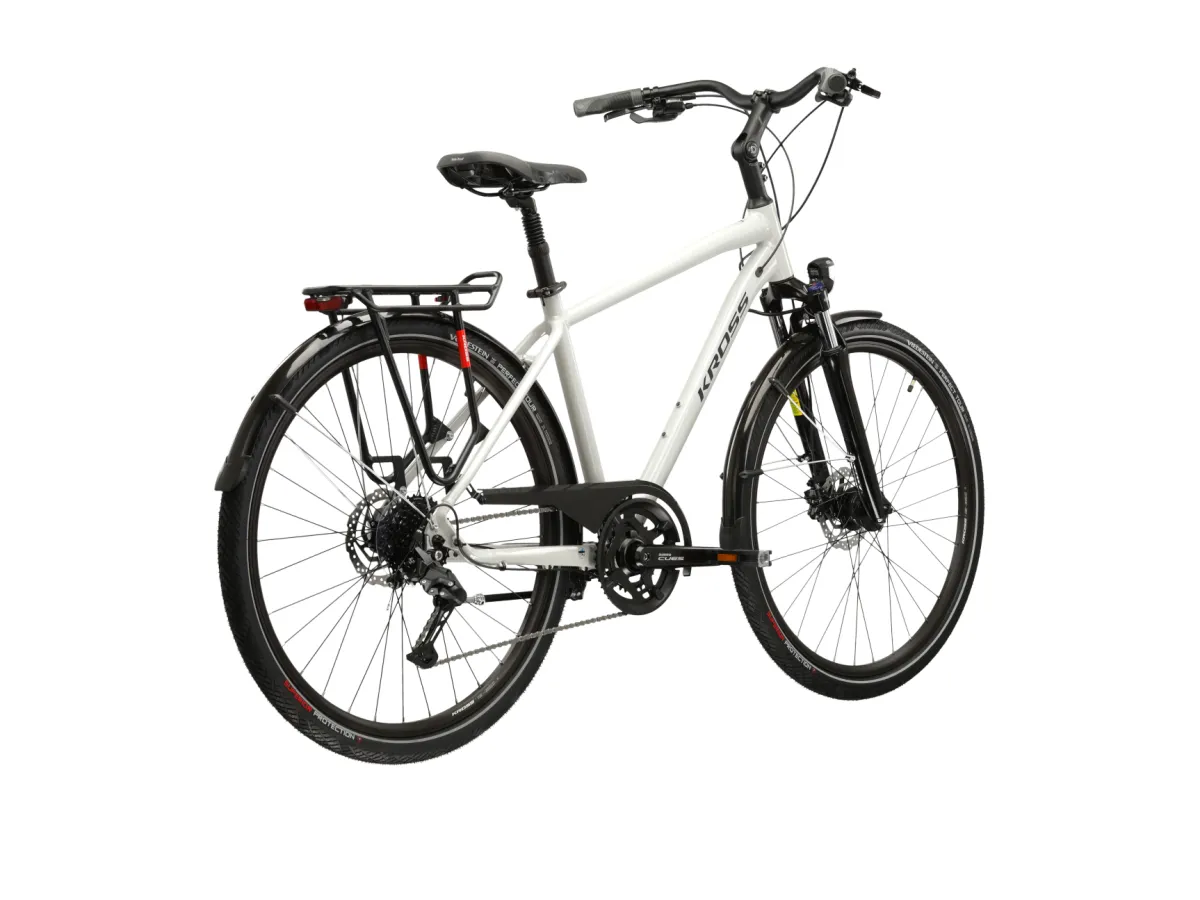 Rower trekkingowy KROSS Trans 5.0 rozmiar XL Biały thumbnail 3