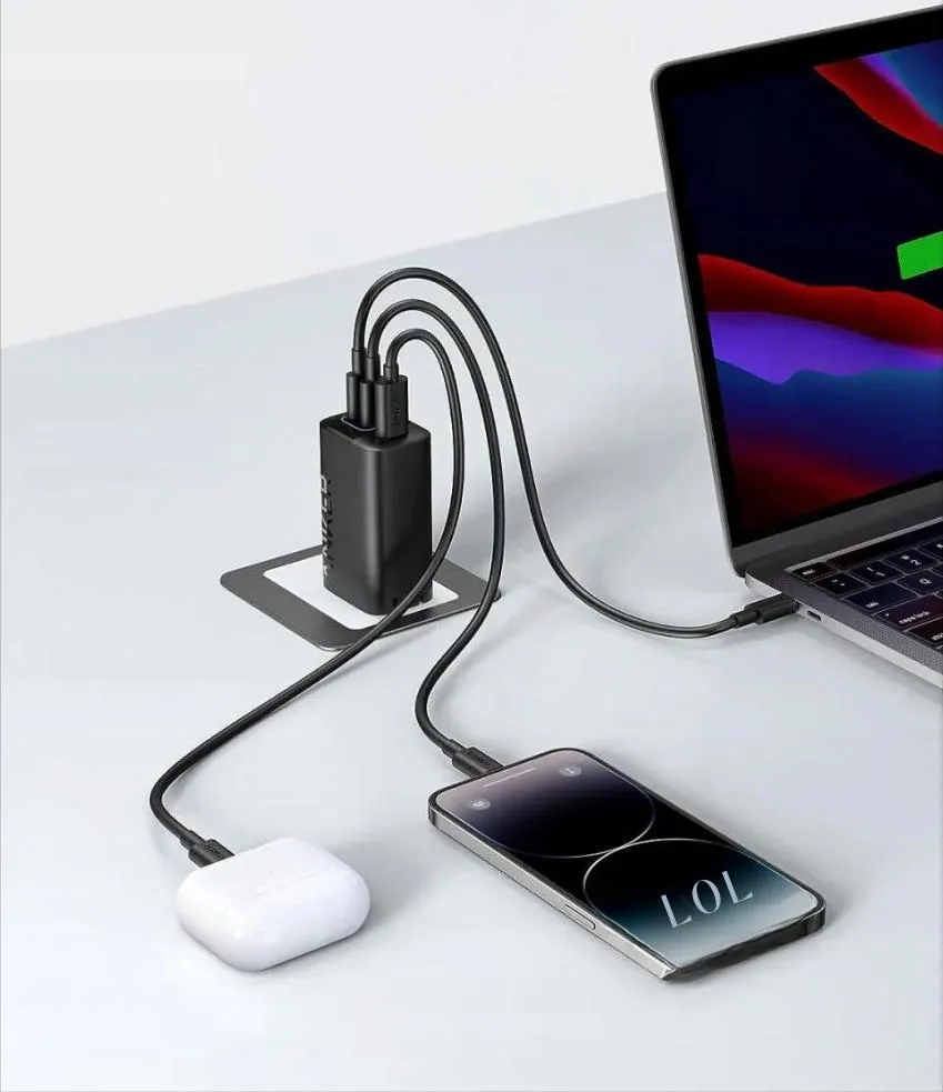Ładowarka sieciowa ANKER 336 67W Samsung Super Fast Charging PowerIQ Czarna thumbnail 2