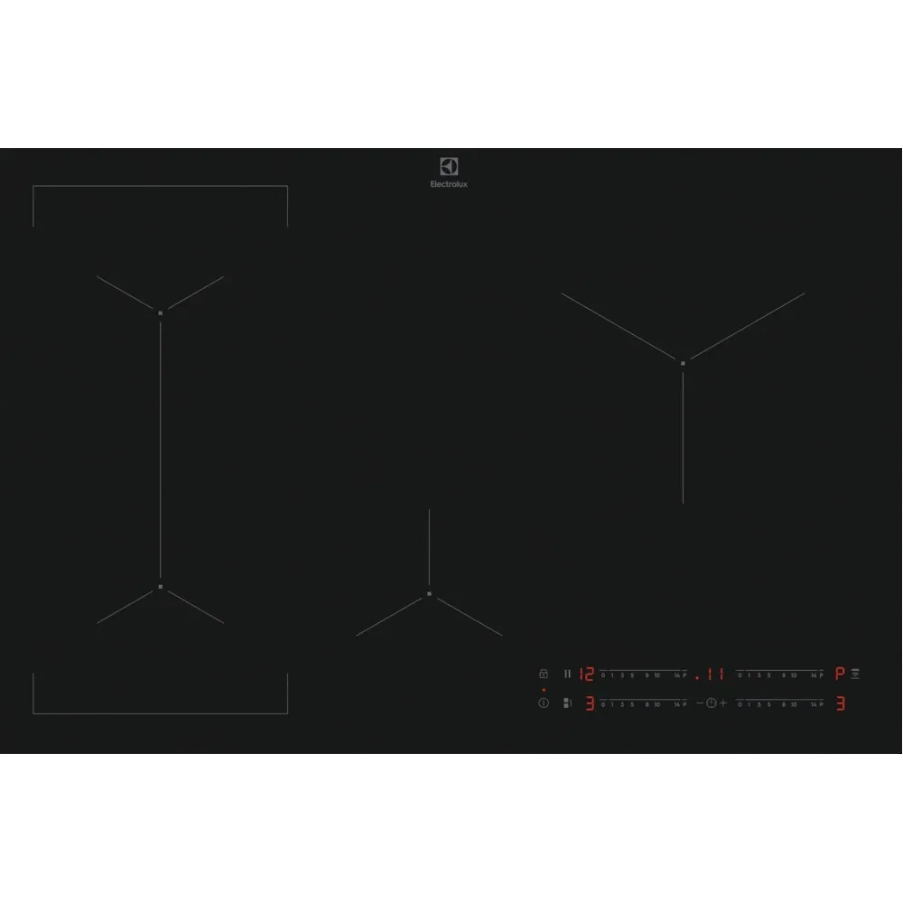Płyta indukcyjna Electrolux EIV83443CT SaphirMatt SE 78 cm | Bridge | Hob2Hood | PowerBoost | czarny mat | bezramkowa thumbnail 3