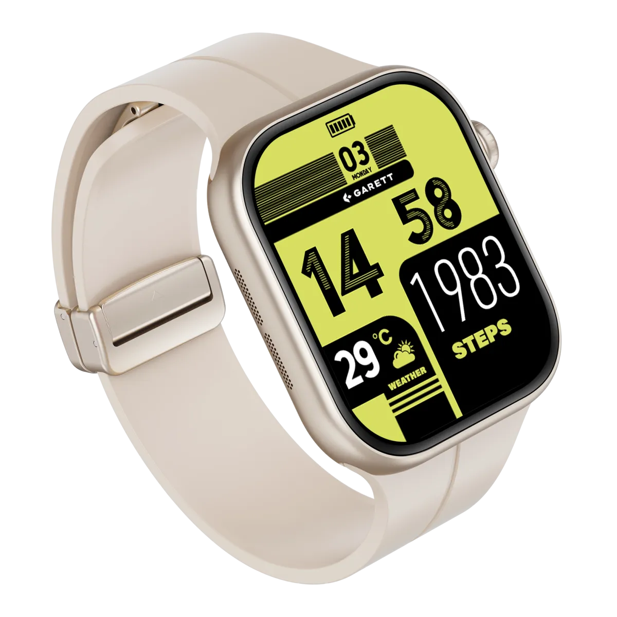Smartwatch Garett Next AI 4G srebrny thumbnail 2