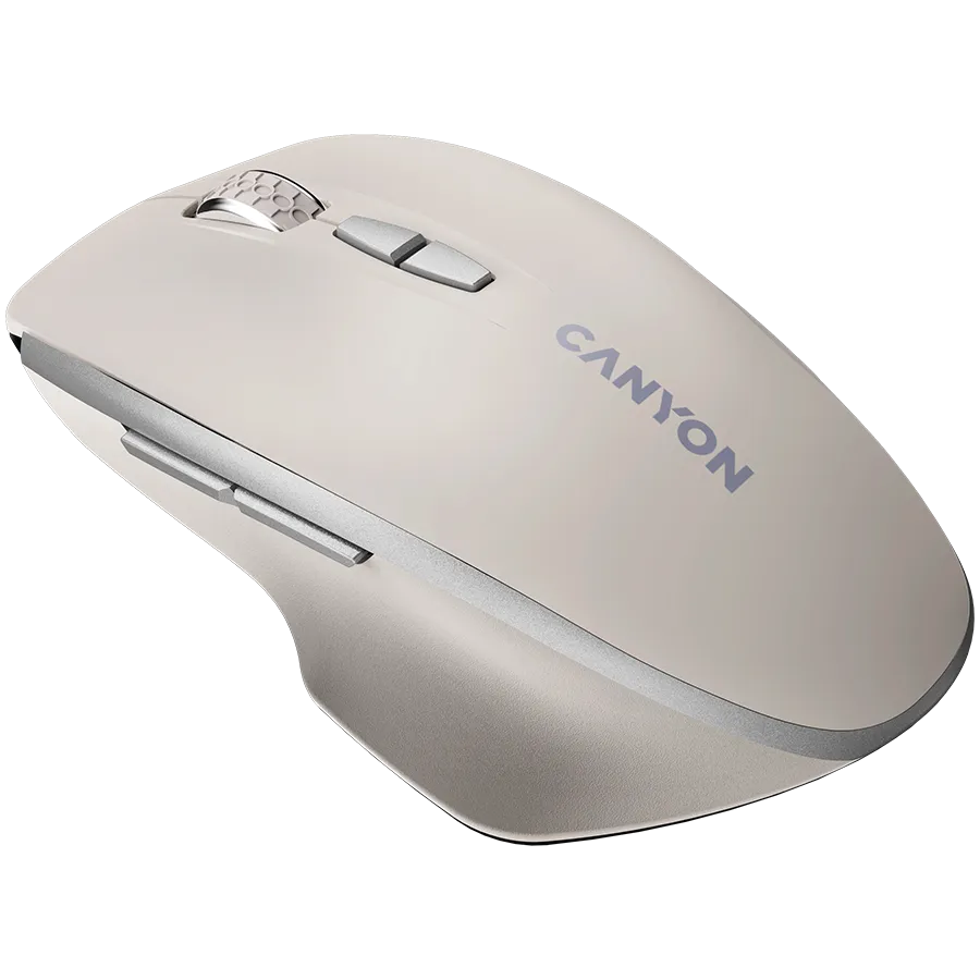 CANYON Mysz bezprzewodowa MW-21 BLU LED BT Cosmic Latte thumbnail 3