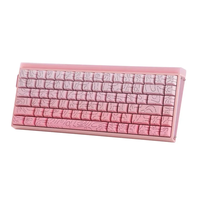 Klawiatura gasket HERO84 HE PINK+Gradient+Contour Dragon King switch RGB AULA thumbnail 2