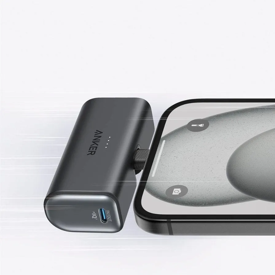 Wpinany Powerbank ANKER Nano 5000mAh 22.5W 1 x USB-C PowerIQ 3.0 Czarny thumbnail 3