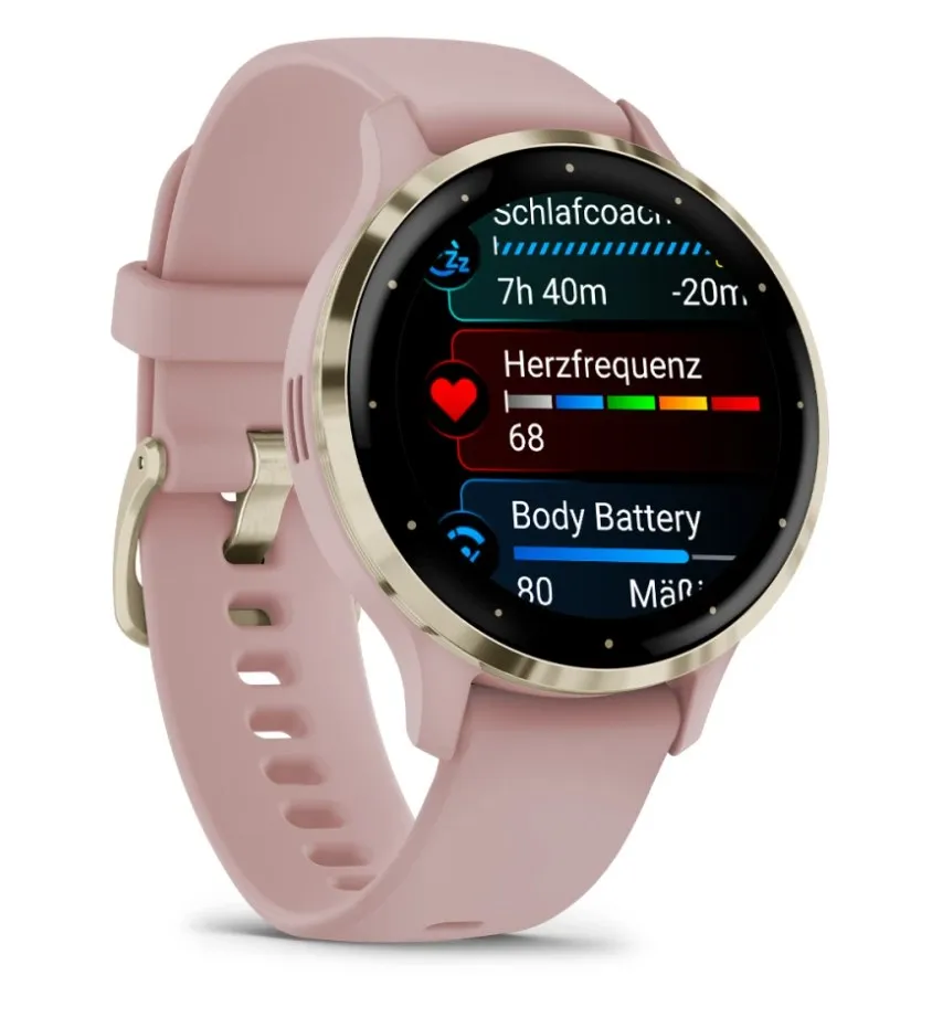 Garmin Venu 3S GPS Wi-Fi Dust Rose + Soft Gold thumbnail 3