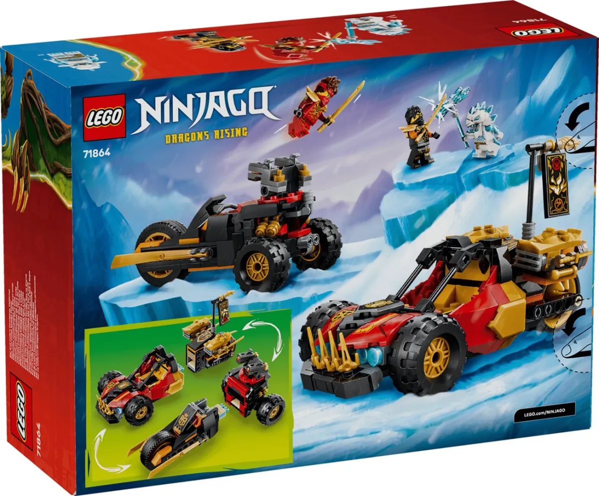 LEGO Ninjago 71864 - Wielofunkcyjne pojazdy Kaia i Cole'a thumbnail 2