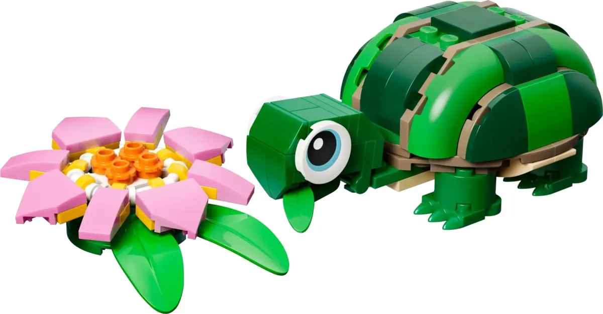 LEGO Creator 3w1 31377 - Żółw i kwiat lilii wodnej thumbnail 3