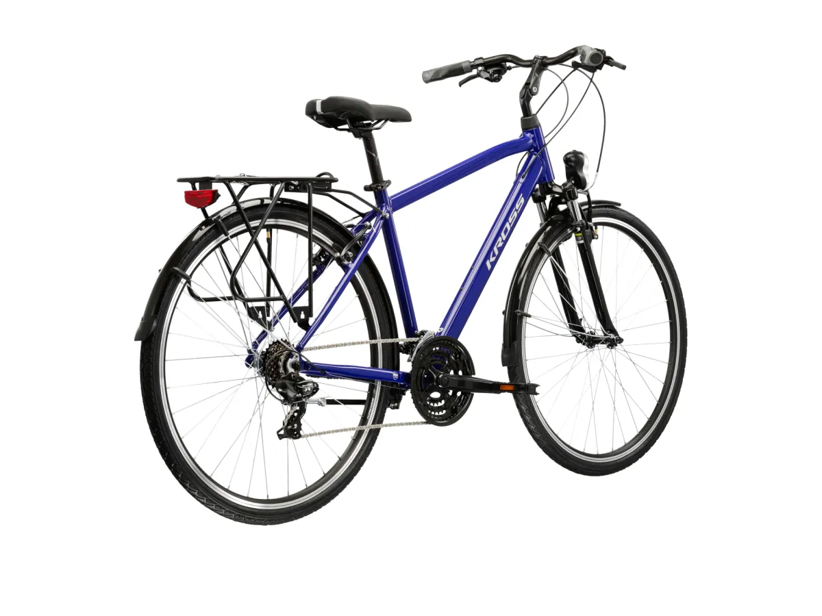 Rower trekkingowy KROSS Trans 1.0 rozmiar M Granatowy Srebrny thumbnail 3