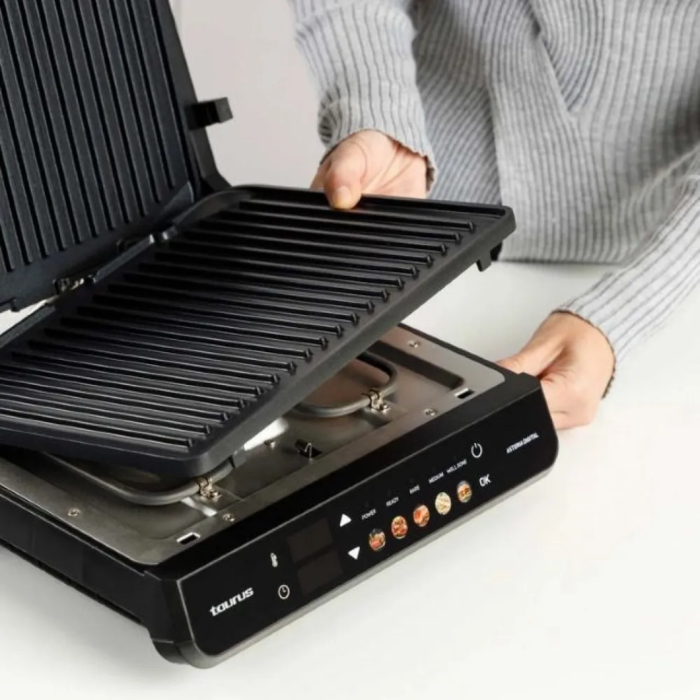 Grill elektryczny 2w1 Taurus Asteria Digital 2000 W | czarny thumbnail 2