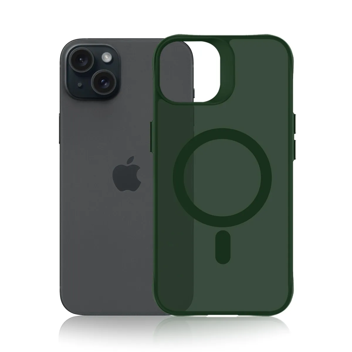 Apple iPhone 15 - 3mk Hardy Hazy MagCase Green thumbnail 3