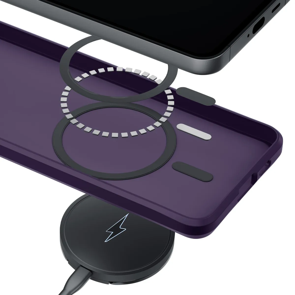 Apple iPhone 15 - 3mk Hardy Hazy MagCase Purple thumbnail 3