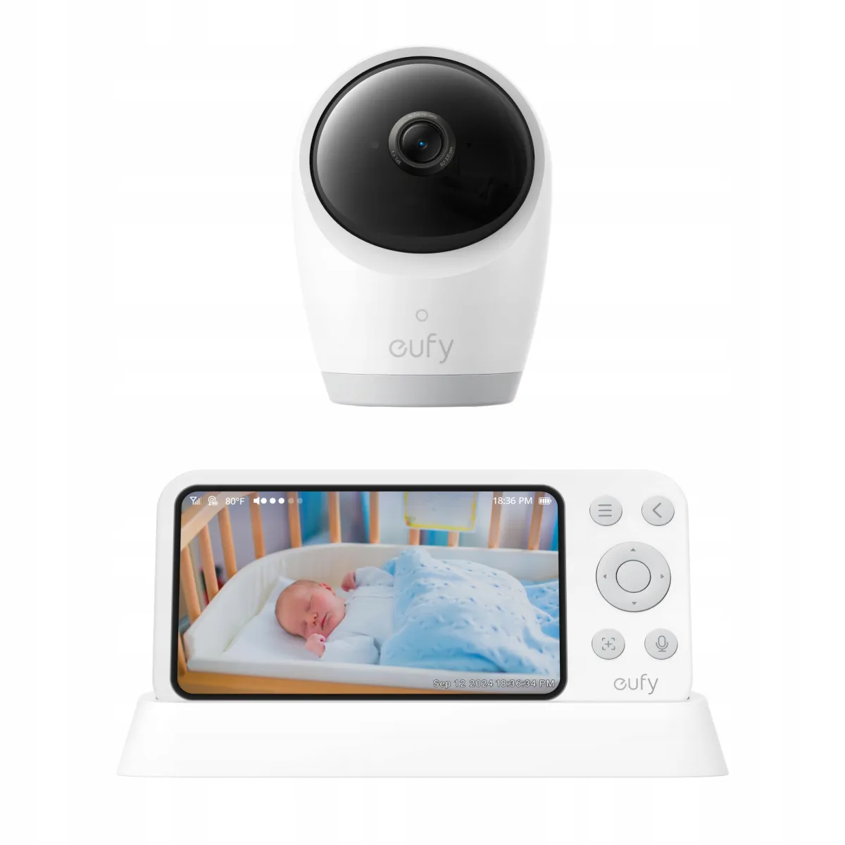 Niania Elektroniczna eufy Security E21 Kamera 4K UHD Ekran 5" Monitor WiFi thumbnail 2