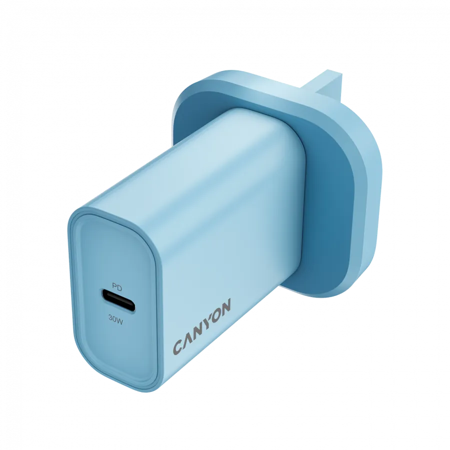 CANYON charger OnCharge 30CL Max Power 30W 1xPD UK Light Blue thumbnail 3