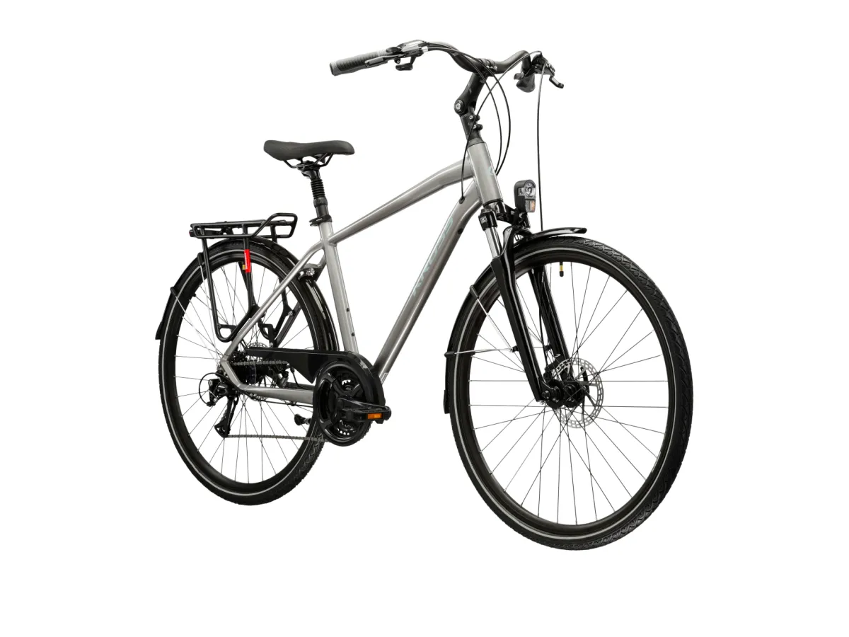 Rower trekkingowy KROSS Trans 3.0 rozmiar L Srebrny thumbnail 2