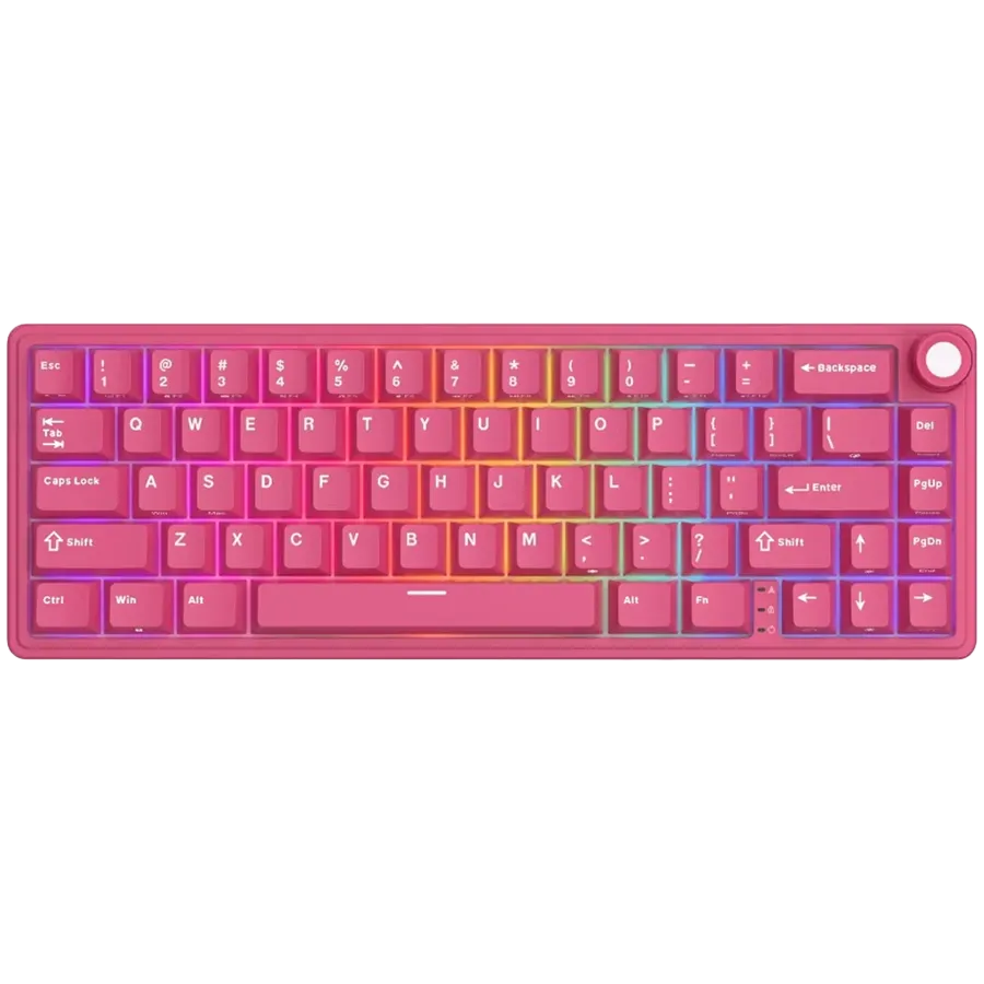 ROYAL KLUDGE R65 Berry Red Gaming Keyboard Cream Switch thumbnail 2