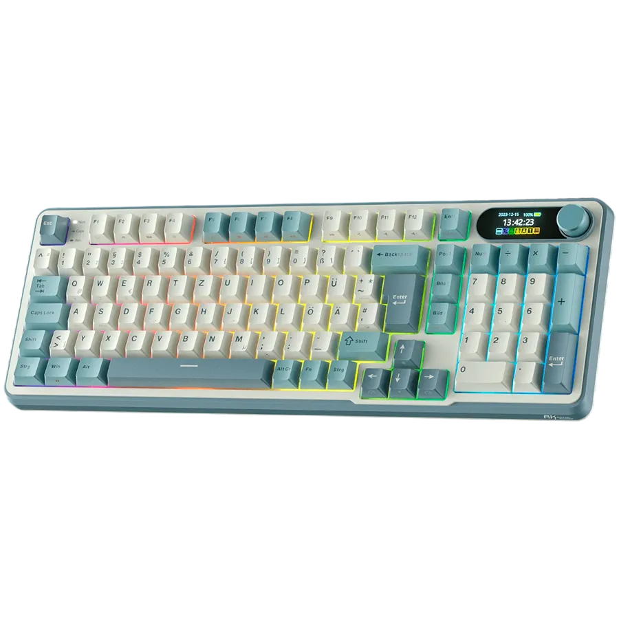 ROYAL KLUDGE RK-S98 Light Cloud Gaming Keyboard Chartreuse switch thumbnail 2
