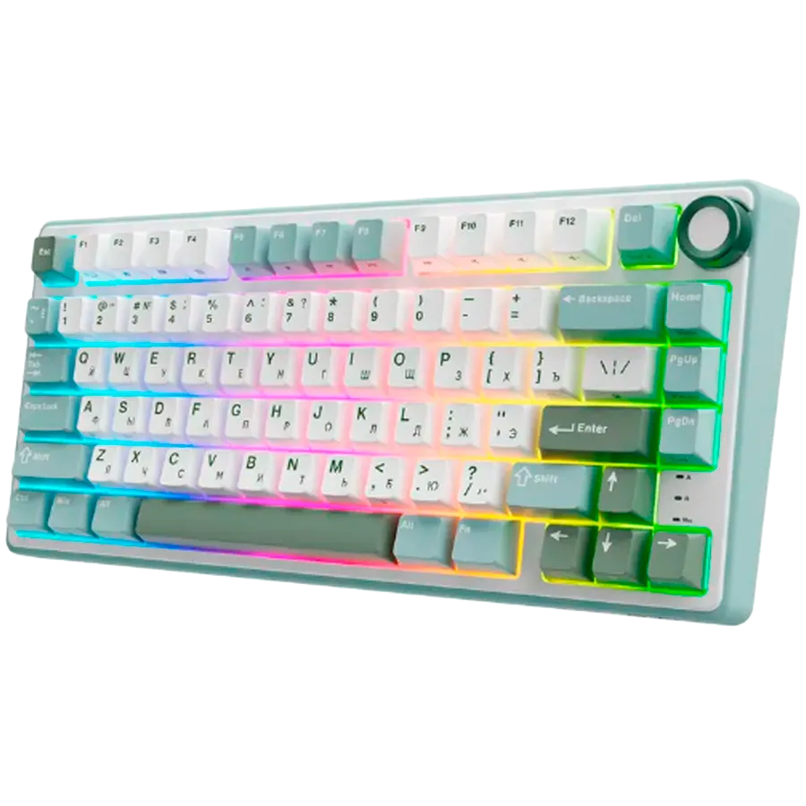 ROYAL KLUDGE R75 Sky Cyan Gaming Keyboard Brown switch thumbnail 2