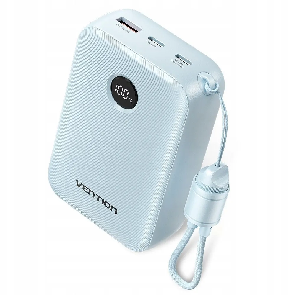 Powerbank Vention 20000mAh 2xUSB-C 1xUSB-A 22,5W BL thumbnail 2