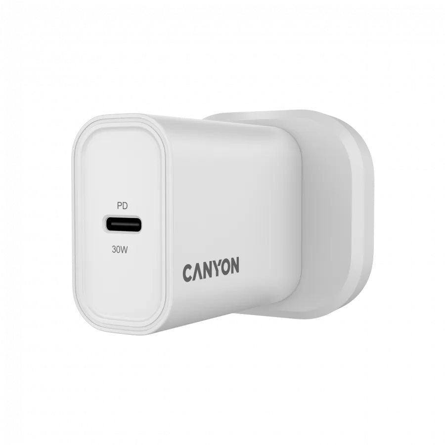CANYON charger OnCharge 30CL Max Power 30W 1xPD UK White thumbnail 2