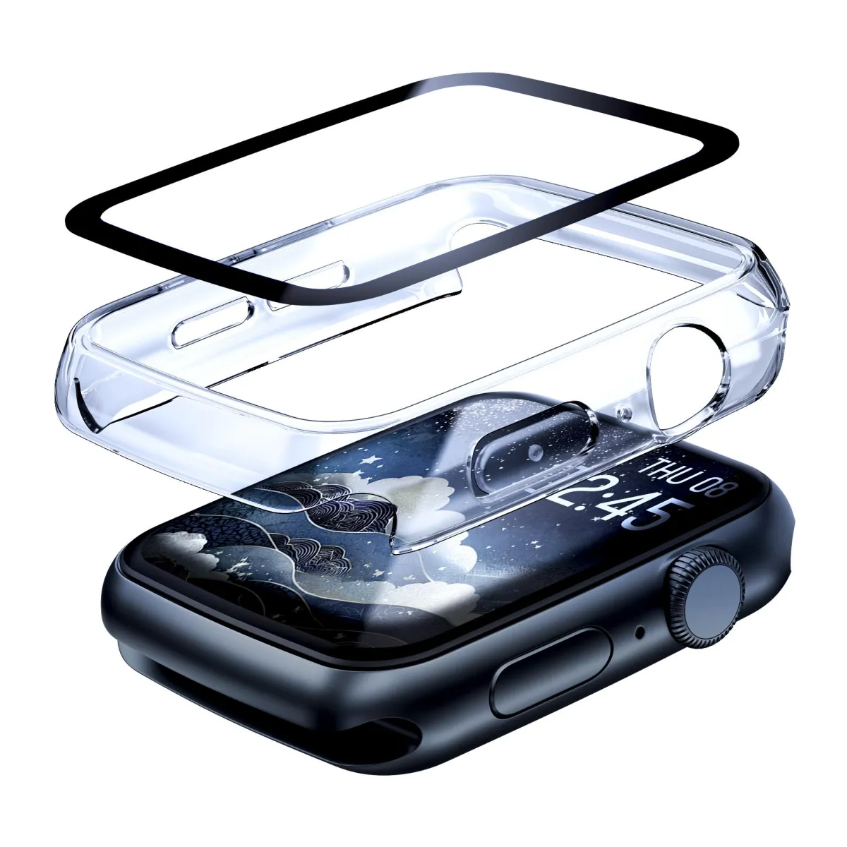 3mk Satin Armor WatchCase+ Clear 40mm thumbnail 3