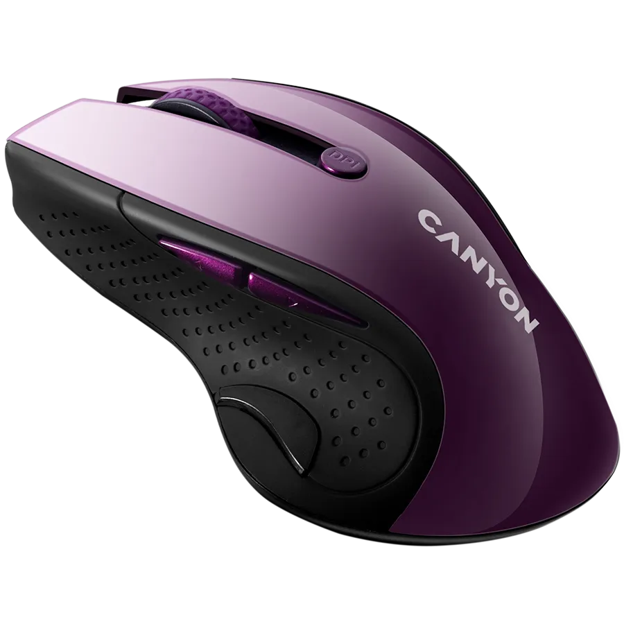 CANYON Mysz bezprzewodowa MW-01 BlueLED Fioletowa thumbnail 2