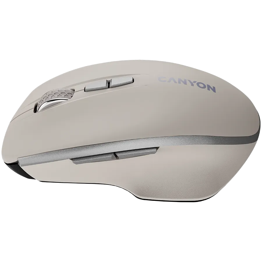 CANYON Mysz bezprzewodowa MW-21 BLU LED BT Cosmic Latte thumbnail 2