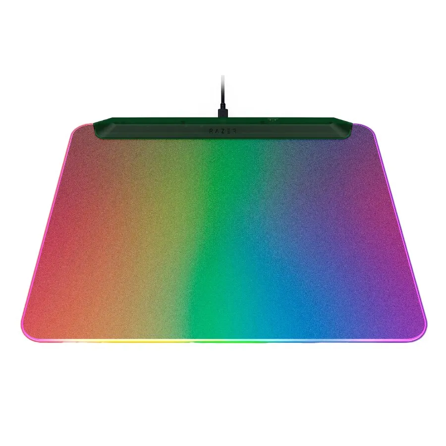 Razer Firefly V2 Pro Phantom Green Edition, Razer Chroma customizable RGB lighting, Micro-textured surface, Built-in cable catch, All-round edge lighting, 19 lighting zones, Braided USB cable, Dimensions: 355mm x 255mm x 3mm thumbnail 3