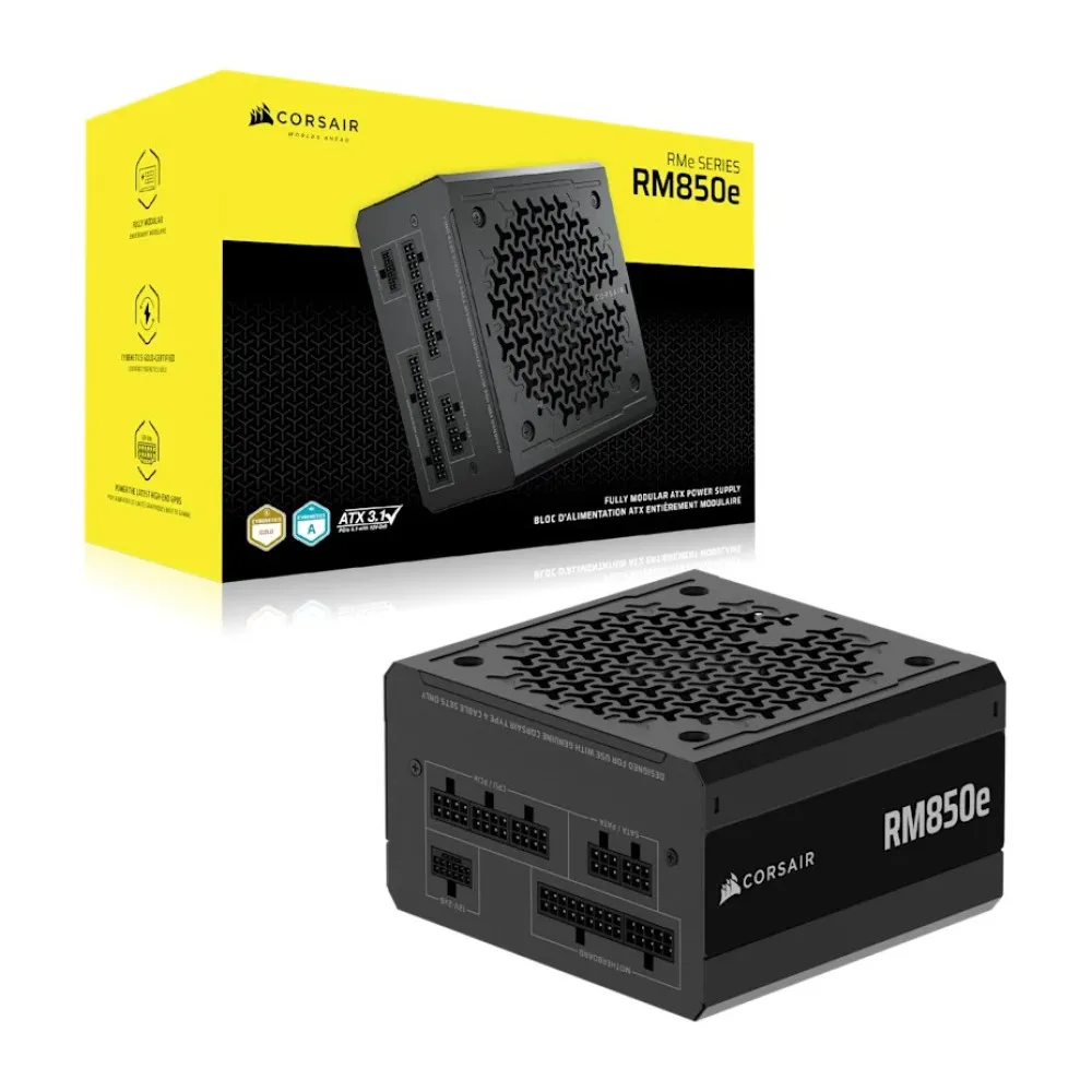 2025 RMe Series, RM850e, 850 Watt, ATX 3.1, PCIe 5. thumbnail 2