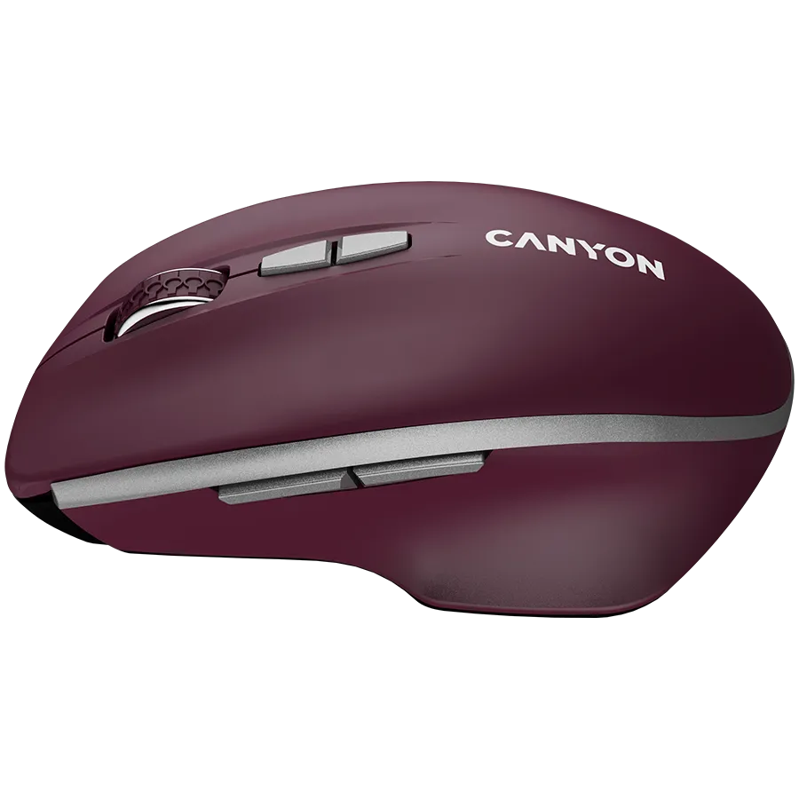 CANYON Mysz bezprzewodowa MW-21 BLU LED BT Czerwona thumbnail 2
