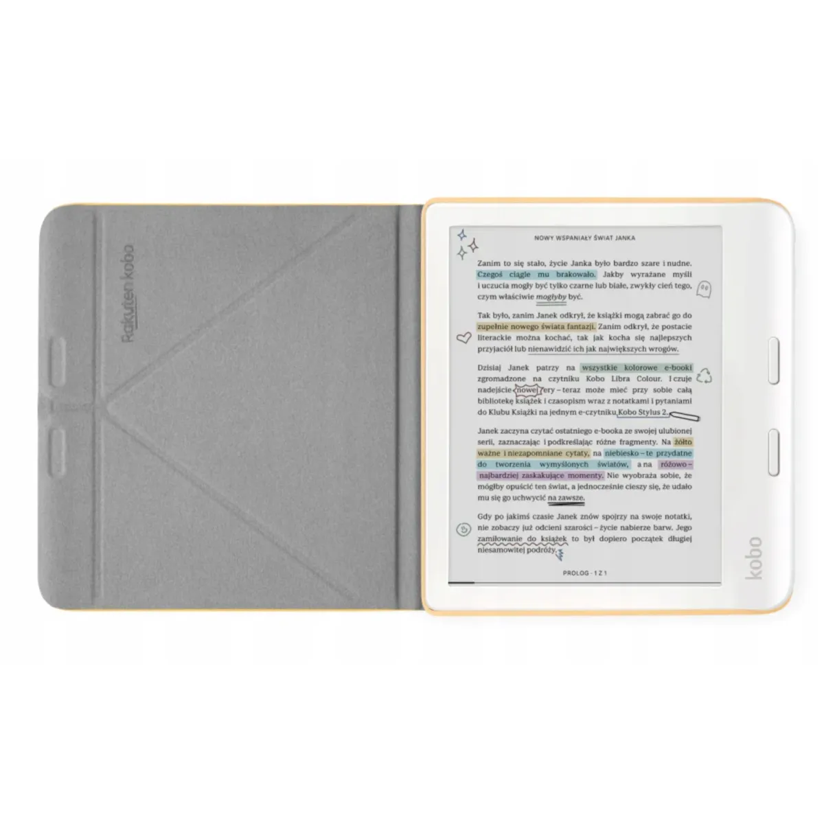 Kobo Etui Clara SleepCover BW/Colour Jasno-Żółte thumbnail 2