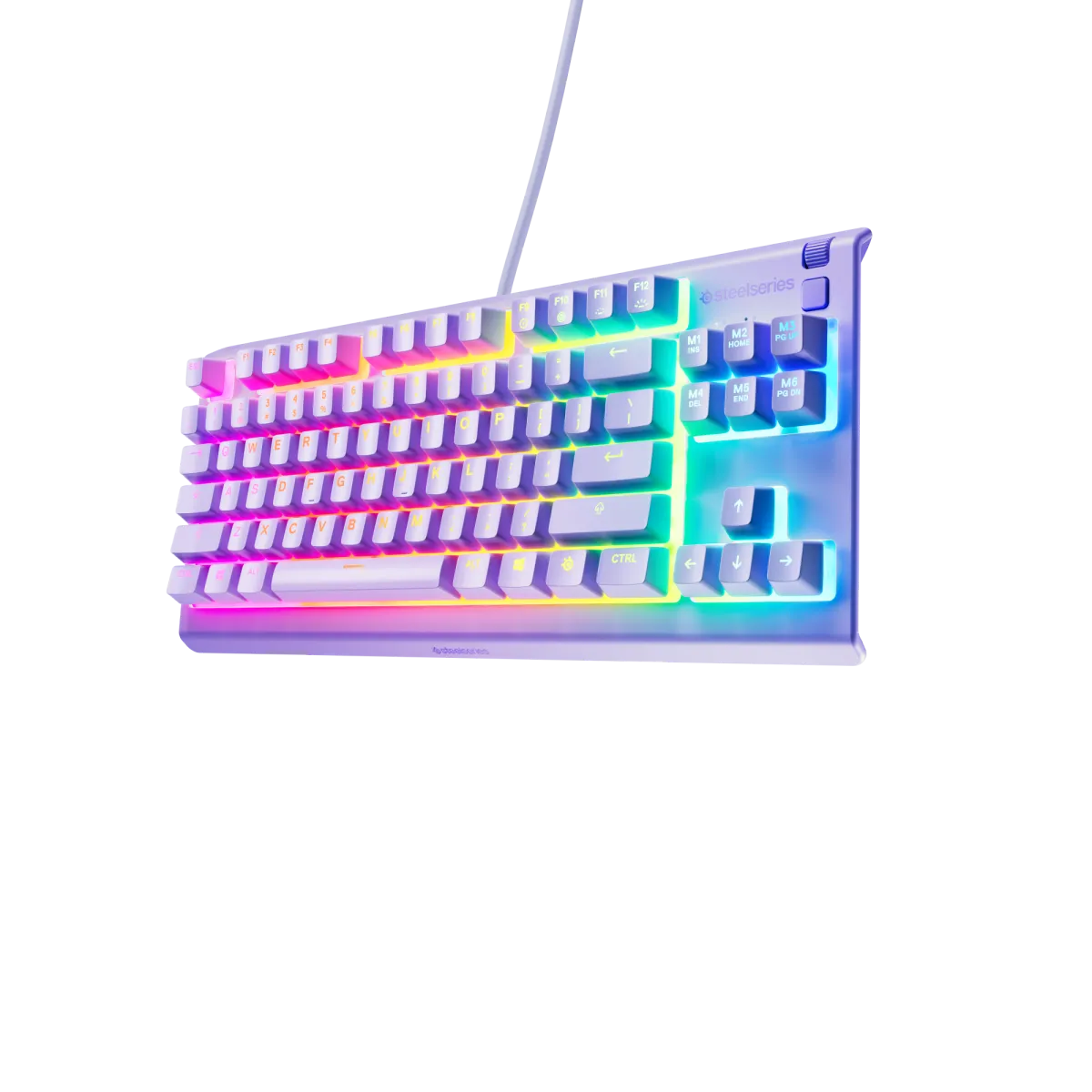 Klawiatura przewodowa SteelSeries Apex 3 TKL Lavender US thumbnail 2
