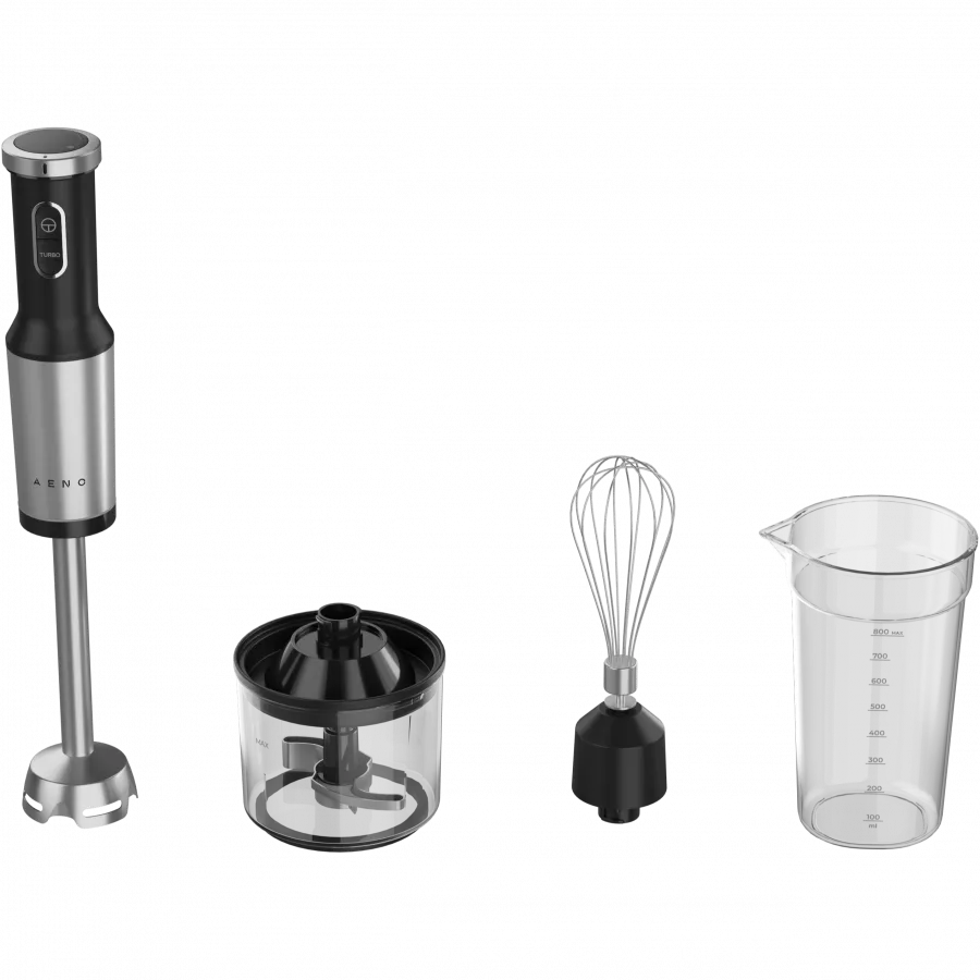 AENO Blender ręczny HB4 1200W turbo zestaw czarny thumbnail 2