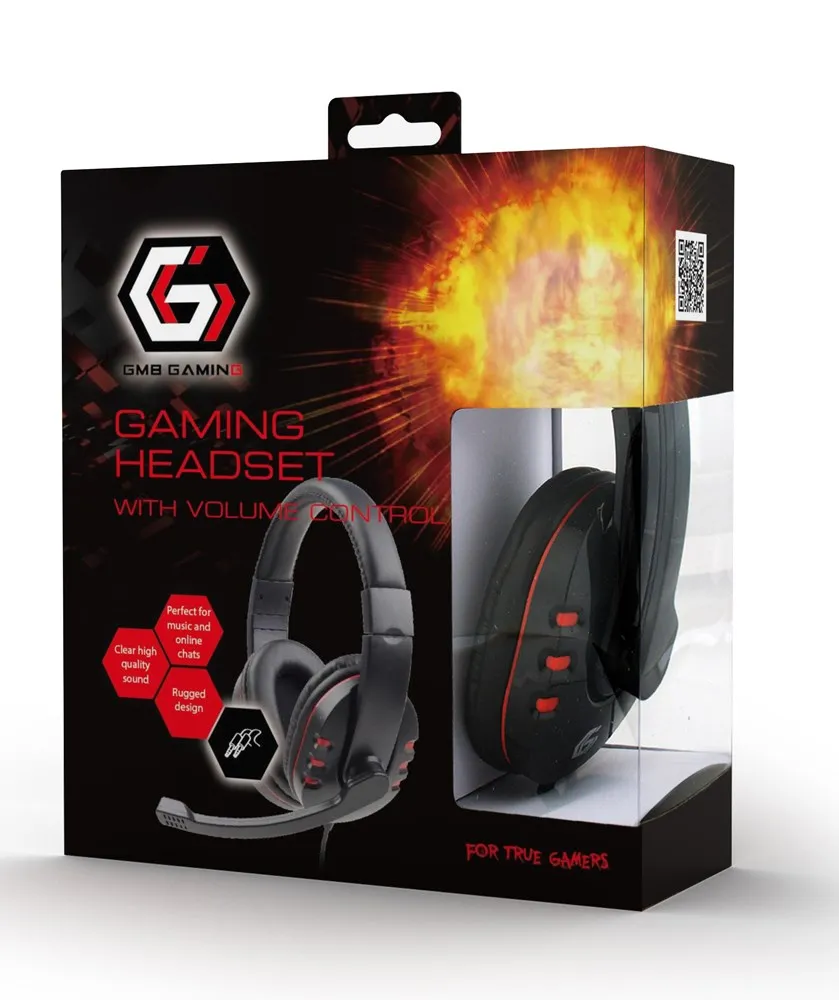 GEMBIRD SŁUCHAWKI GAMING GLOSSY BLACK GHS-402 thumbnail 2