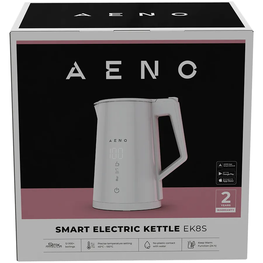 AENO EK8S Czajnik Smart 1.7L Regulacja temp. App + Głos Biały thumbnail 2