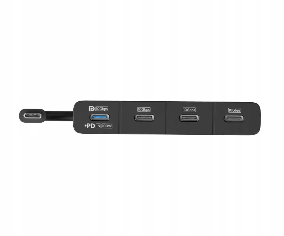 Hub Anker 4w1 1xUSB-C Full Function 3xUSB-C 10Gbps Pasywny Czarny thumbnail 3