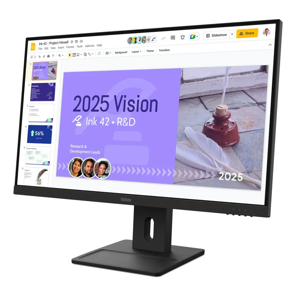 Lenovo ThinkVision E27Q­40 27 HDMI DP Raven Black thumbnail 3