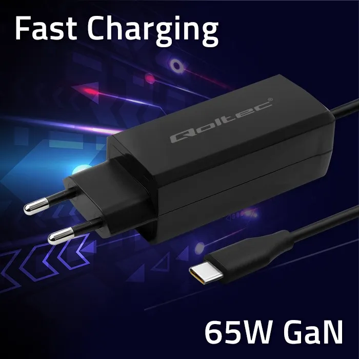 QOLTEC ŁADOWARKA SIECIOWA 65W GAN | 5-20V | 3-3.25 thumbnail 3
