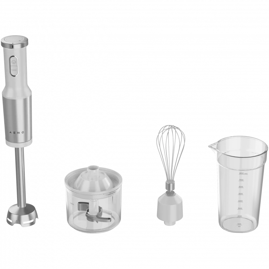 AENO Blender ręczny HB4 1200W turbo zestaw biały thumbnail 2
