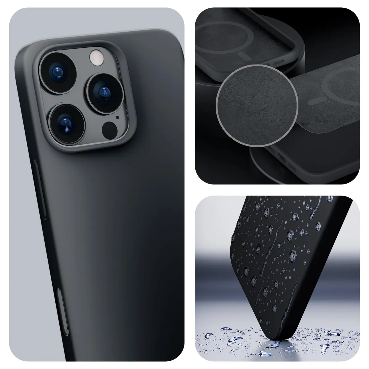 Apple iPhone 16 Pro Max - 3mk Hardy Mellow MagCase Black thumbnail 2