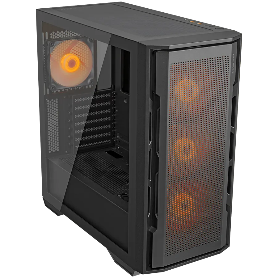 COUGAR Obudowa Uniface RGB, Midi Tower, Czarna thumbnail 3