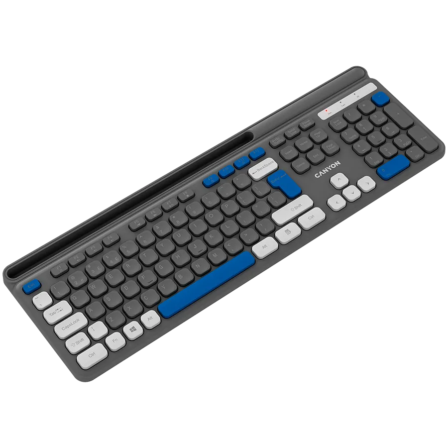 CANYON Klawiatura HKB-W03 Bezprzewodowa Szara thumbnail 3