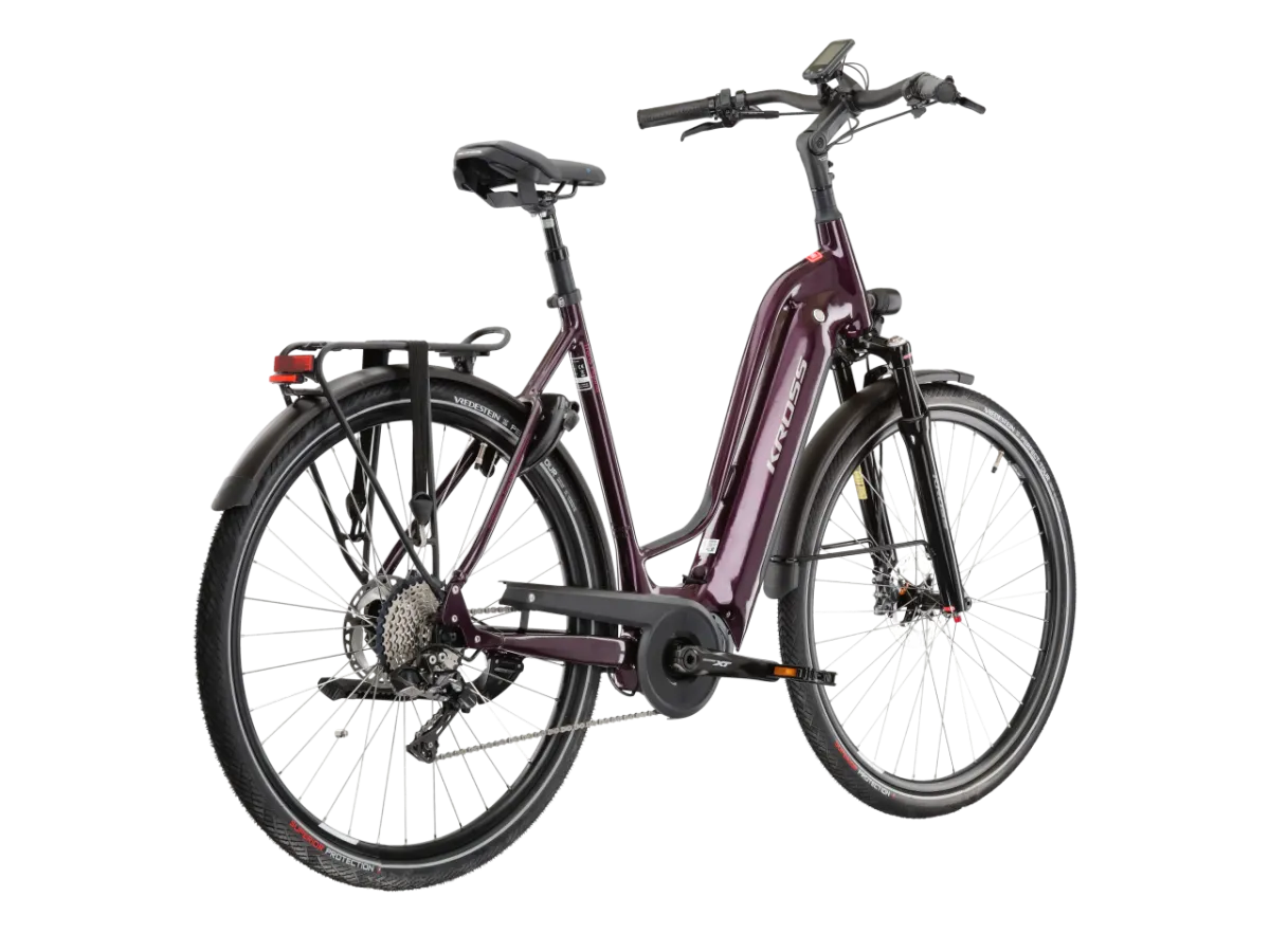 Rower elektryczny KROSS Trans Hybrid Prestige rozmiar M Fioletowy thumbnail 3