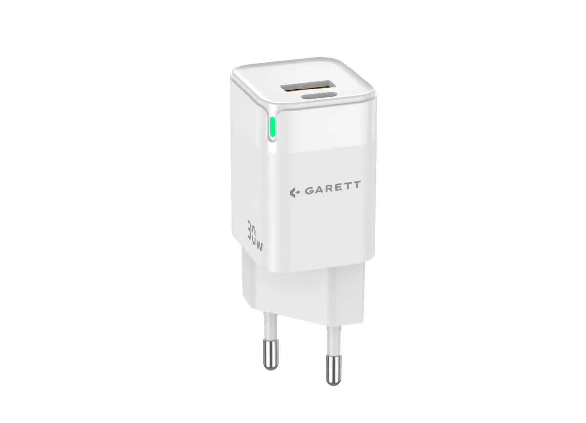 Ładowarka Garett Fast Charge 30W GaN PD QC biała thumbnail 3