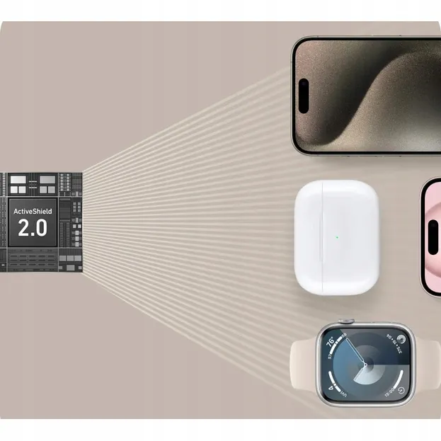 Ładowarka stacja bezprzewodowa ANKER MagGo 15W 3w1 Do Apple Czarna USB-C thumbnail 3