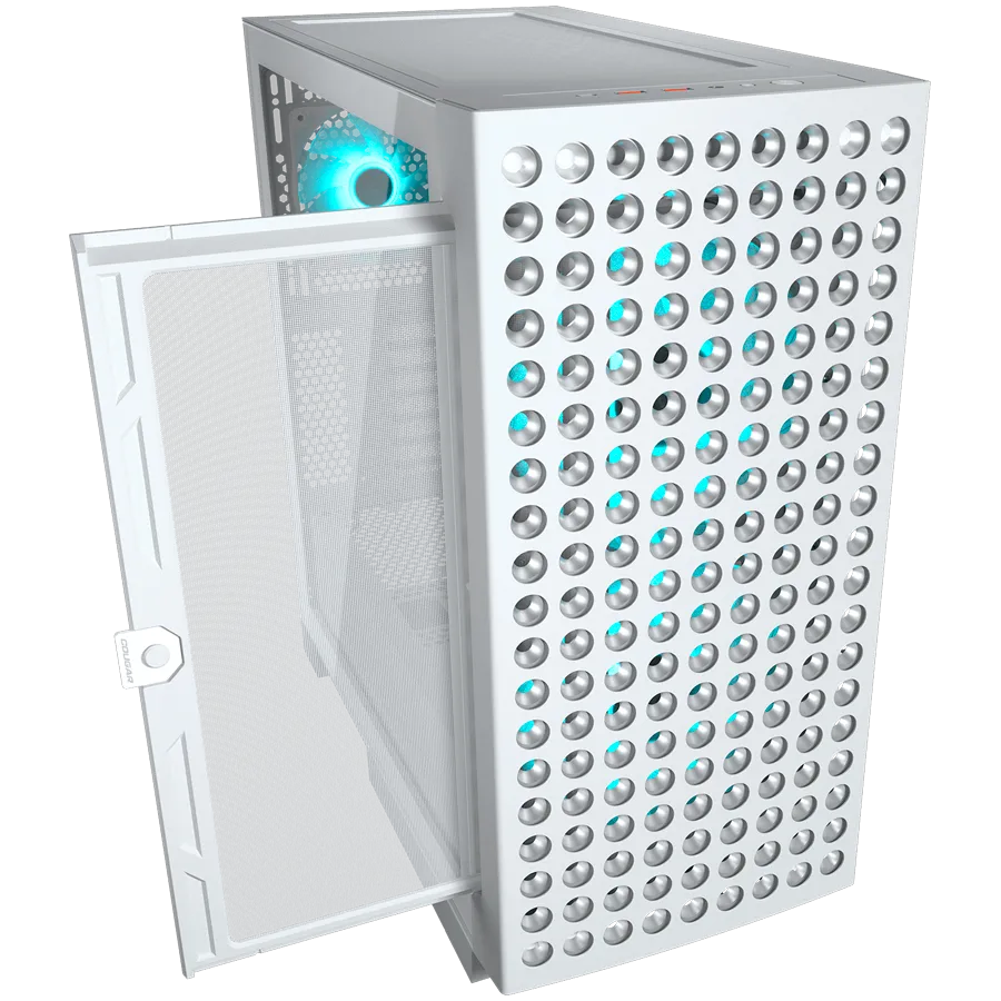 COUGAR Obudowa Airface Eco RGB, Midi Tower, Biała thumbnail 3